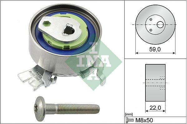 INA Timing belt tensioner pulley Article number: 531 0518 30 cheaply