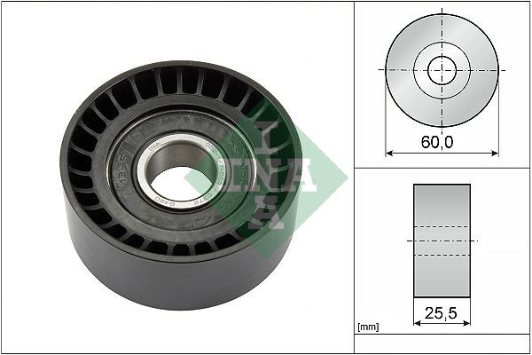 INA Deflection / Guide Pulley, v-ribbed belt Article number: 532 0243 10 cheaply