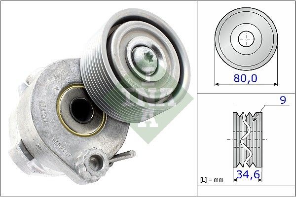 INA Vibration Damper, v-ribbed belt Article number: 533 0008 10 cheaply