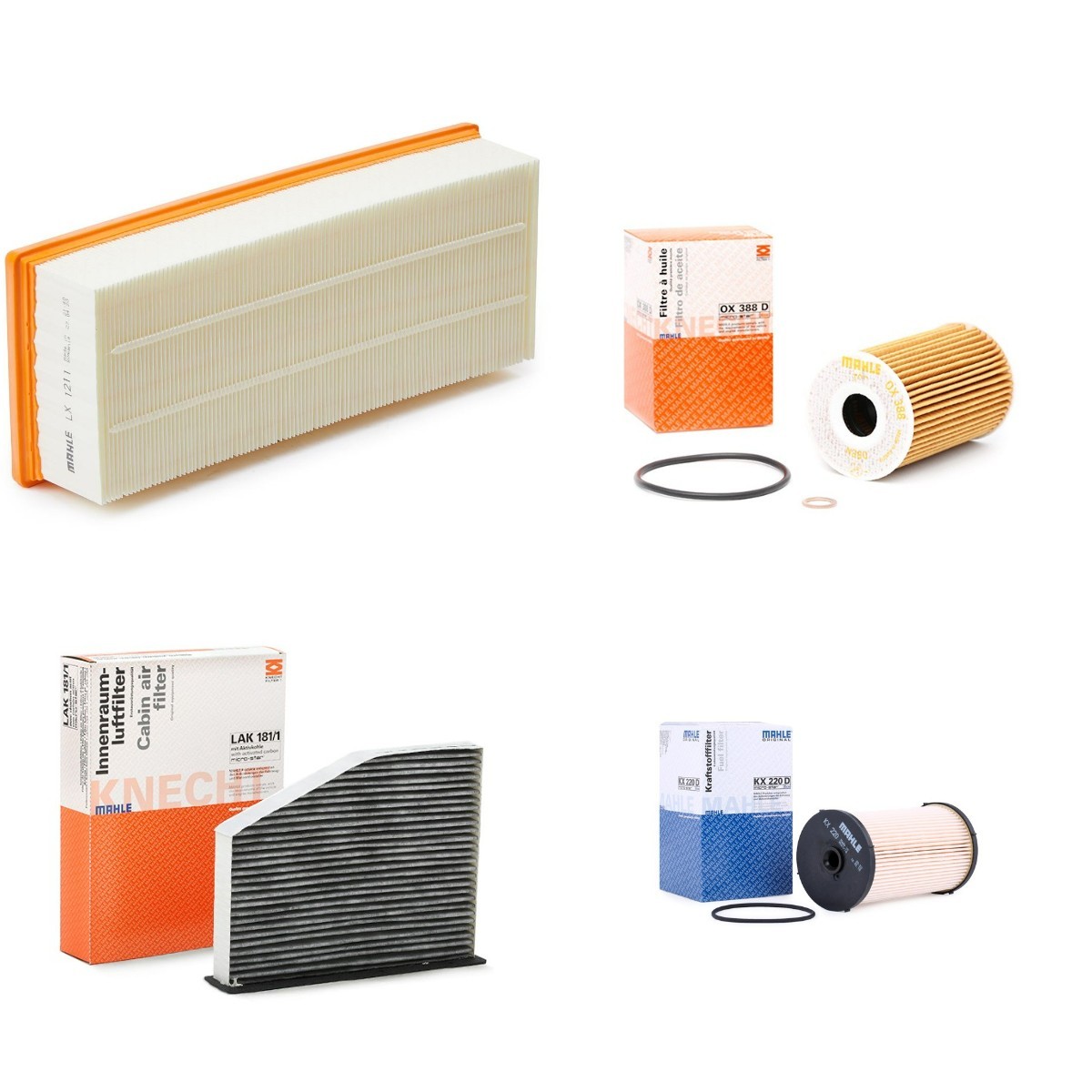 MAHLE ORIGINAL Filter kit Varenummer: MHL4055N0032 billige