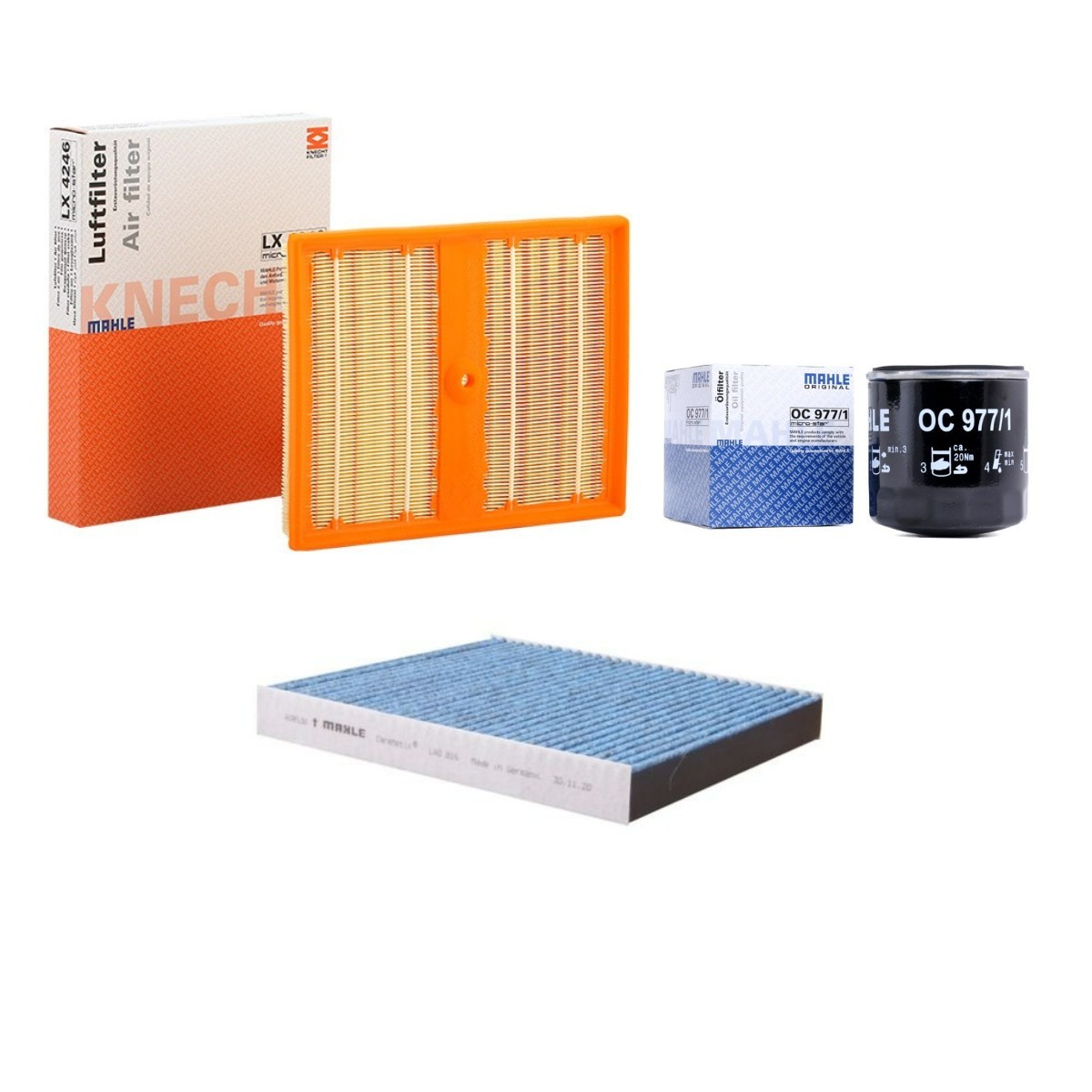 MAHLE ORIGINAL Filter kit Article number: MHL4055N0055 cheaply