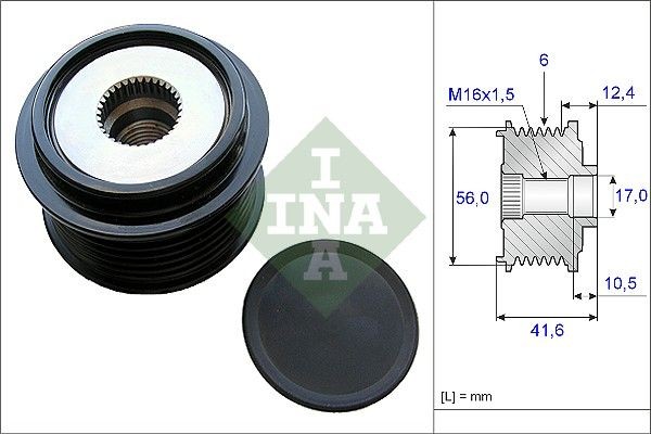 INA Alternator Freewheel Clutch Article number: 535 0210 10 cheaply