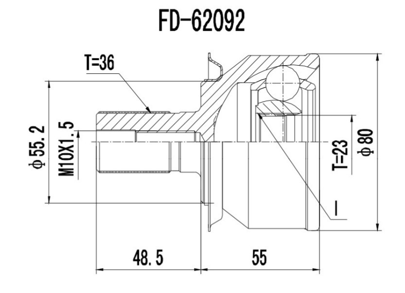 PROCARO Joint kit, drive shaft Article number: 77-FO-550 cheaply