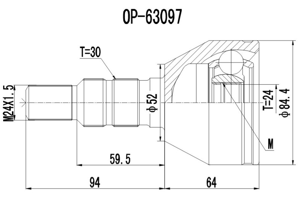 PROCARO Joint kit, drive shaft Article number: 77-OP-120 cheaply