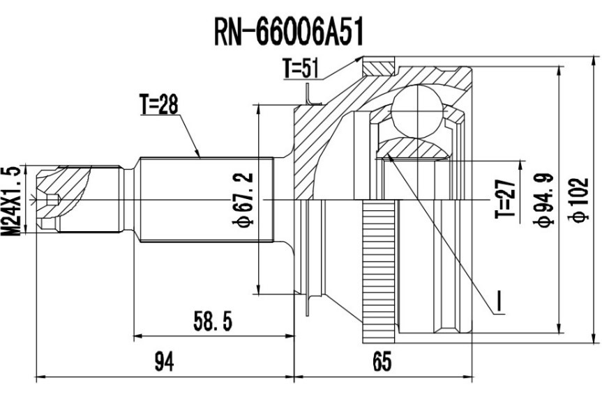 PROCARO Joint kit, drive shaft Article number: 77-RE-200 cheaply