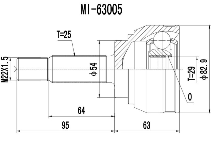 PROCARO Joint kit, drive shaft Article number: 77-VO-100 cheaply