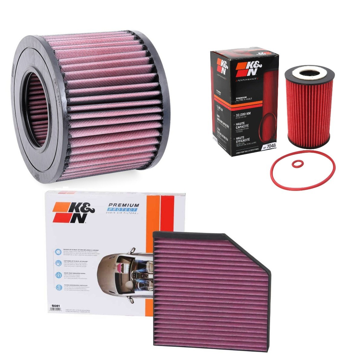K&N Filters Filter kit Article number: KNF4055N0026 cheaply