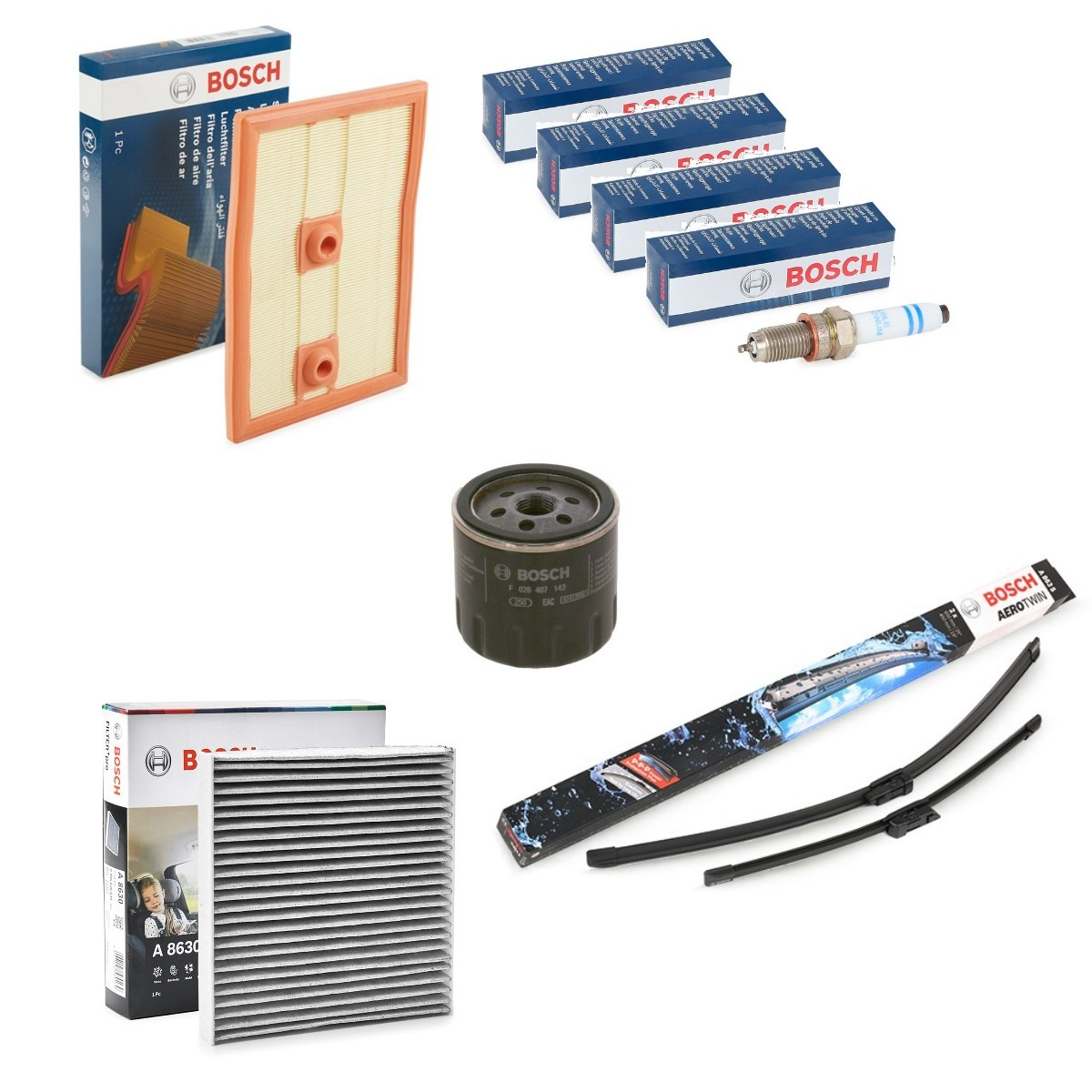 BOSCH BSH4682SK047 Servicekit SUPERB 1.4 TSI 4x4 150 HK Benzin