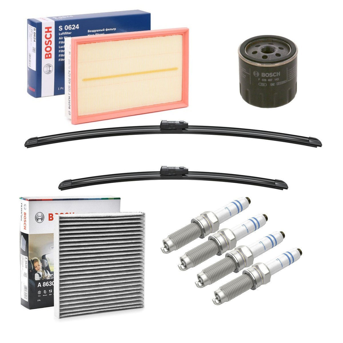 BOSCH BSH4682SK049 Osade komplekt, inspektsioon T-ROC 1.0 TSI 110 HP Bensiin