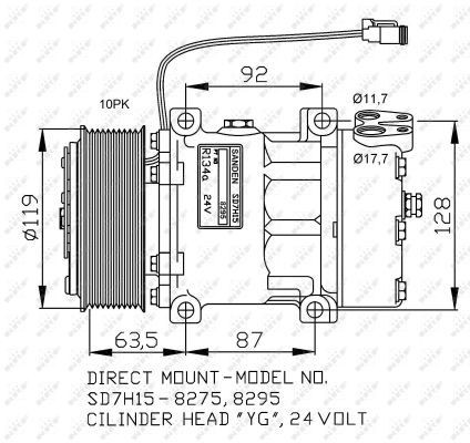NRF Air conditioning condenser Article number: 35466 cheaply