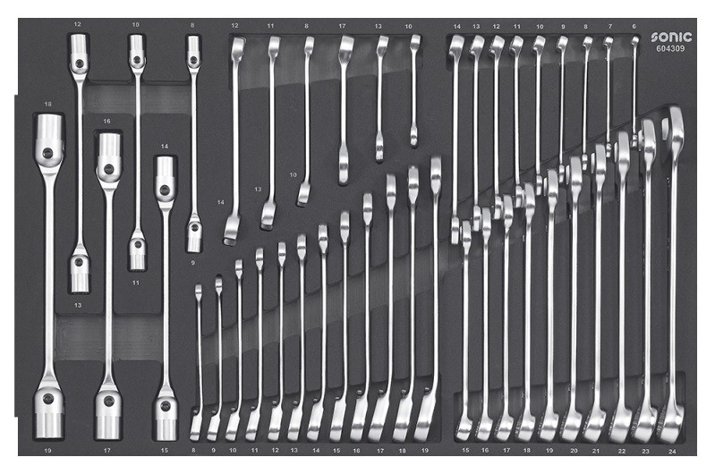 SONIC Spanner Set, ring / open ended Article number: 604309 cheaply