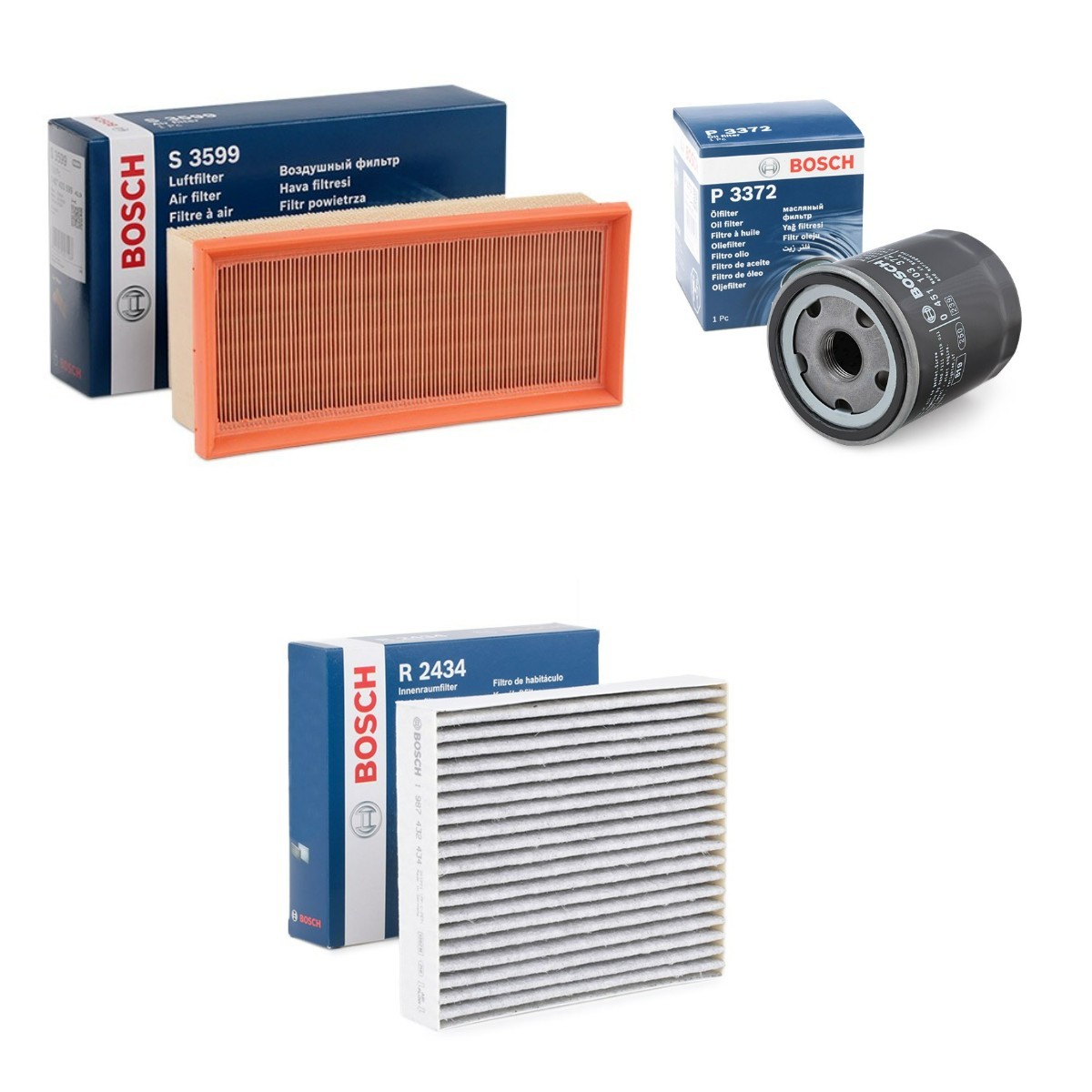 BOSCH Filtersett artikkelnummer: BSH4055N0137 billig