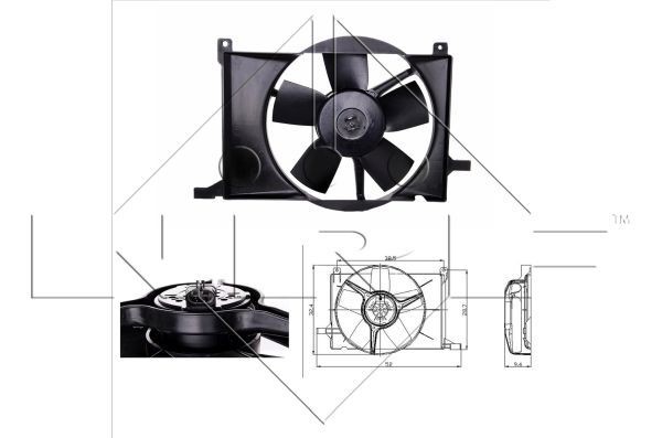 NRF Fan, radiator Article number: 47009 cheaply