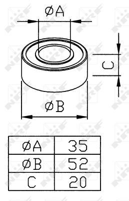NRF Engine radiator Article number: 50120 cheaply