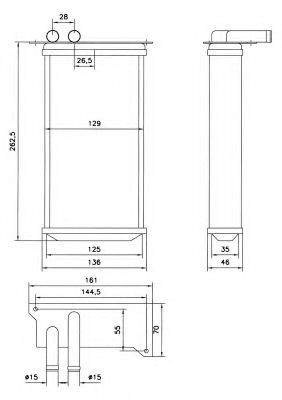 NRF Heater matrix Article number: 52226 cheaply