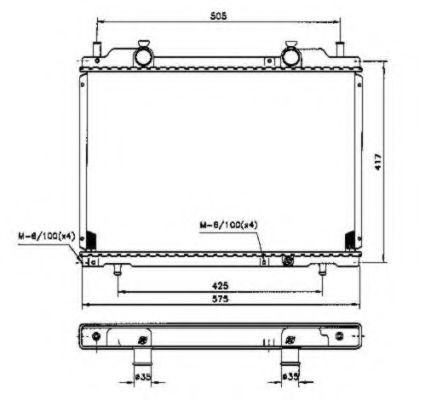 NRF Radiaator, mootorijahutus Artikli number: 53223 soodsalt
