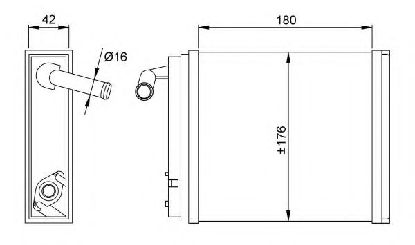 NRF Heater matrix Article number: 58633 cheaply