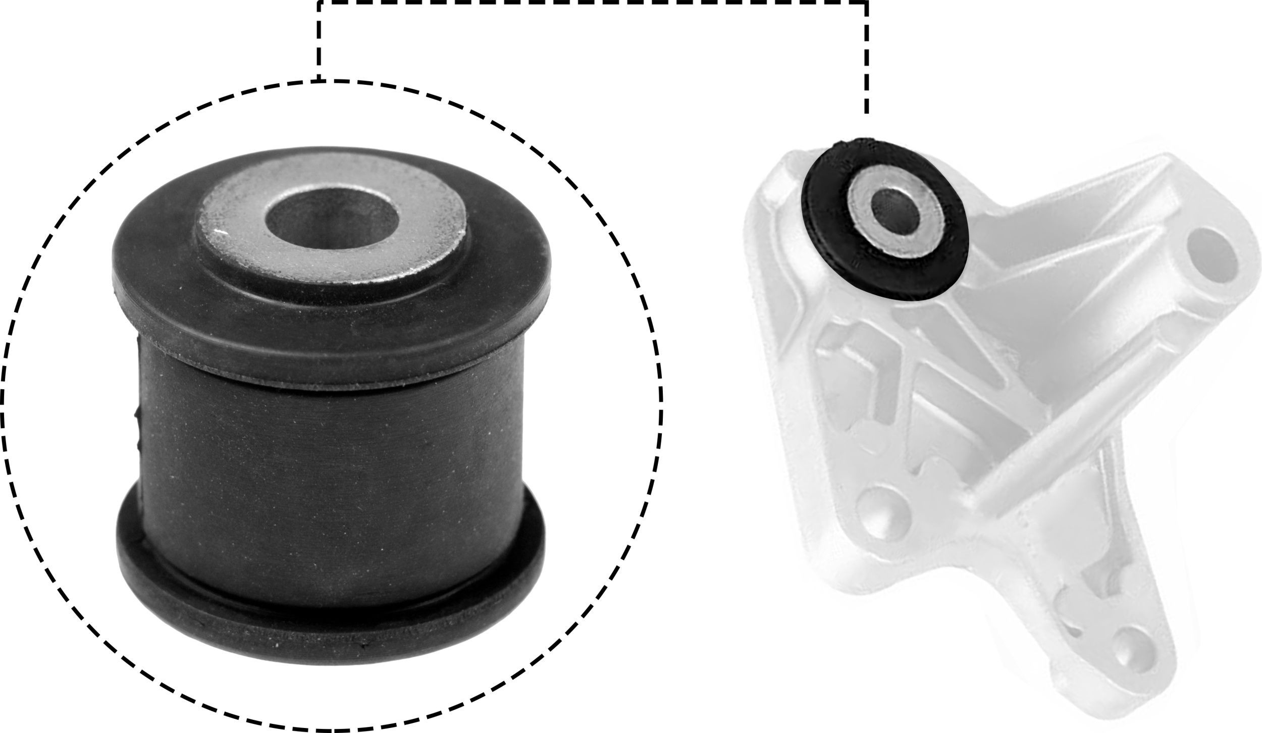 GATES Mounting, manual transmission support Article number: ETM1539 cheaply
