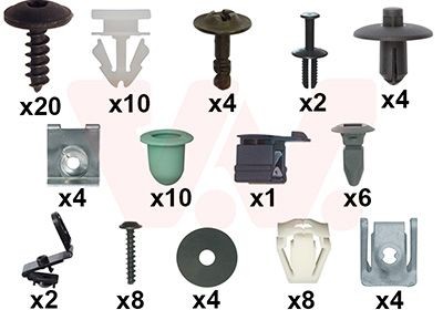 VAN WEZEL Mounting Kit, bumper Article number: 0370794 cheaply