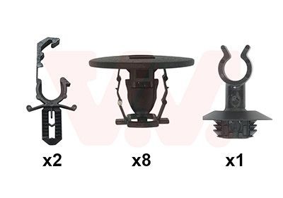VAN WEZEL Mounting Kit, bonnet Article number: 0989797 cheaply