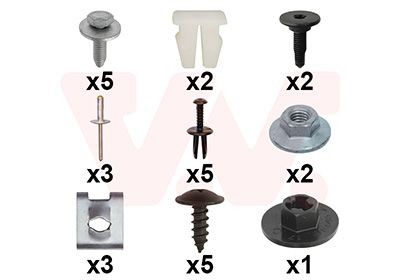 VAN WEZEL Mounting Kit, mud guard Article number: 1607796 cheaply