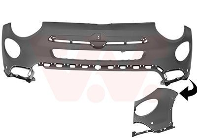 VAN WEZEL Bumper Article number: 1618577 cheaply