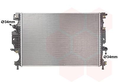 VAN WEZEL Radiaator, mootorijahutus Artikli number: 18012703 soodsalt
