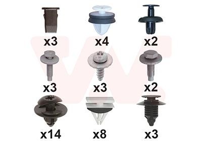 VAN WEZEL Mounting Kit, mud guard Article number: 1853796 cheaply