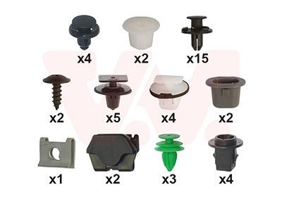 VAN WEZEL Mounting Kit, mud guard Article number: 3372796 cheaply