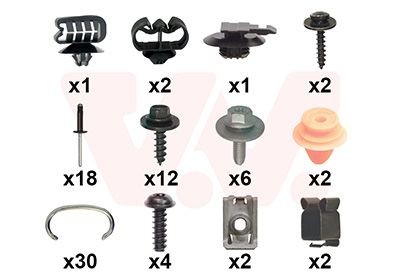 VAN WEZEL Mounting Kit, bumper Article number: 4368794 cheaply