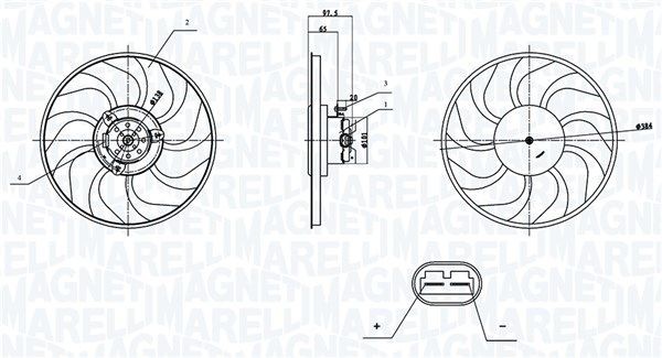 MAGNETI MARELLI Fan, radiator Article number: 069422903010 cheaply