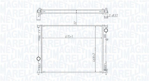 MAGNETI MARELLI Radiaator, mootorijahutus Artikli number: 350213221400 soodsalt