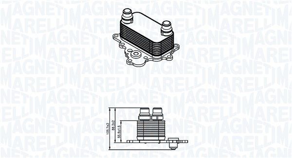 MAGNETI MARELLI Radiatore olio motore Numero articolo: 350300004700 poco costoso