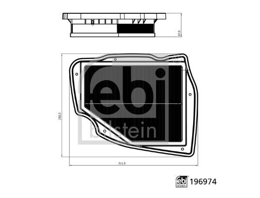 FEBI BILSTEIN Air filter Article number: 196974 cheaply