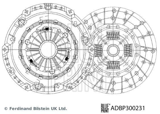 BLUE PRINT Sidurikomplekt Artikli number: ADBP300231 soodsalt