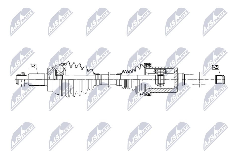 NTY Drive shaft Article number: NPW-JG-010 cheaply