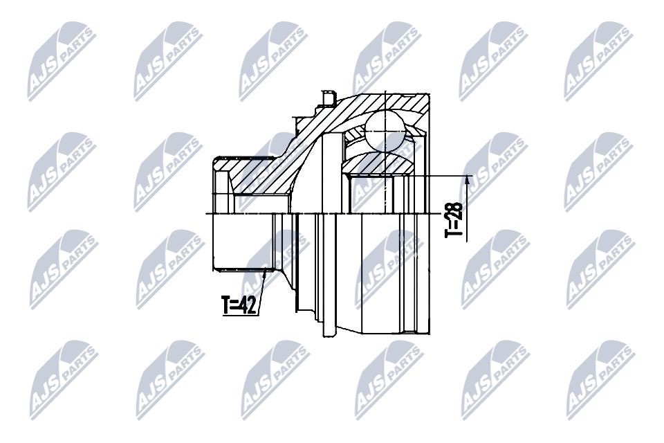 NTY Joint kit, drive shaft Article number: NPZ-AU-058 cheaply