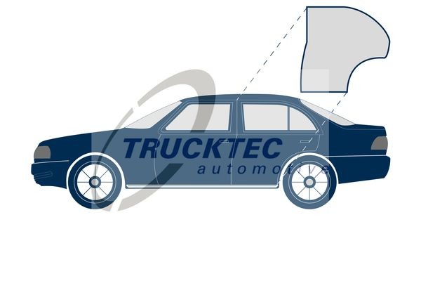 TRUCKTEC AUTOMOTIVE Door Seal Article number: 02.53.051 cheaply