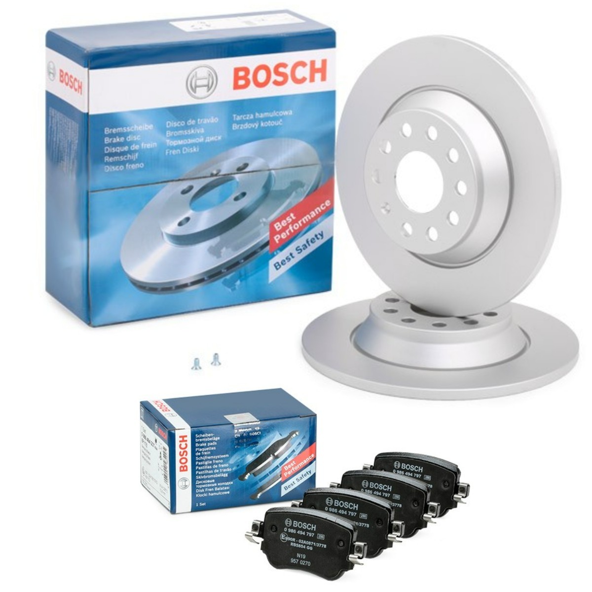 BOSCH Brake discs and pads set Article number: BSH3405N0279 cheaply