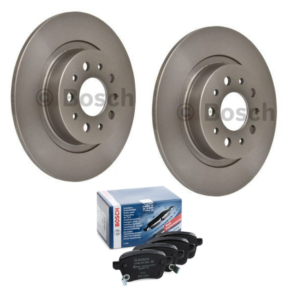 BOSCH Brake discs and pads set Article number: BSH3405N0281 cheaply