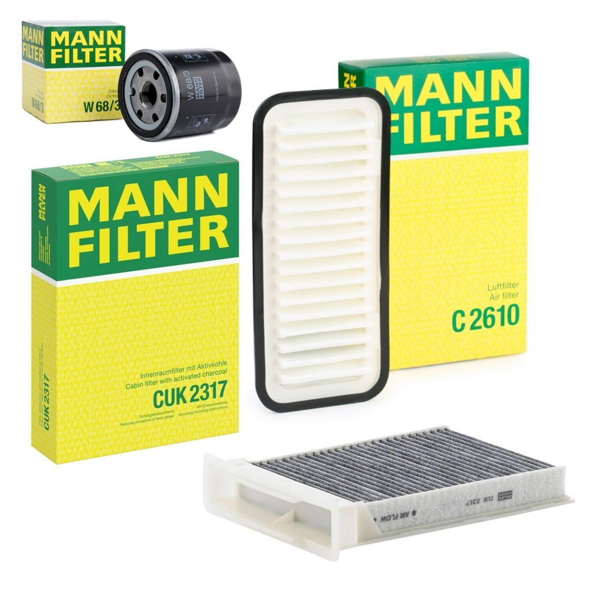 MANN-FILTER Filter kit Article number: MNF4055N0133 cheaply