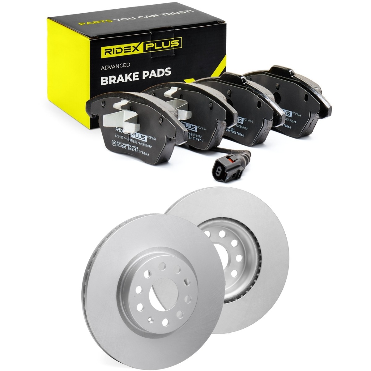 RIDEX PLUS Brake discs and pads set Article number: 3405B0020P cheaply