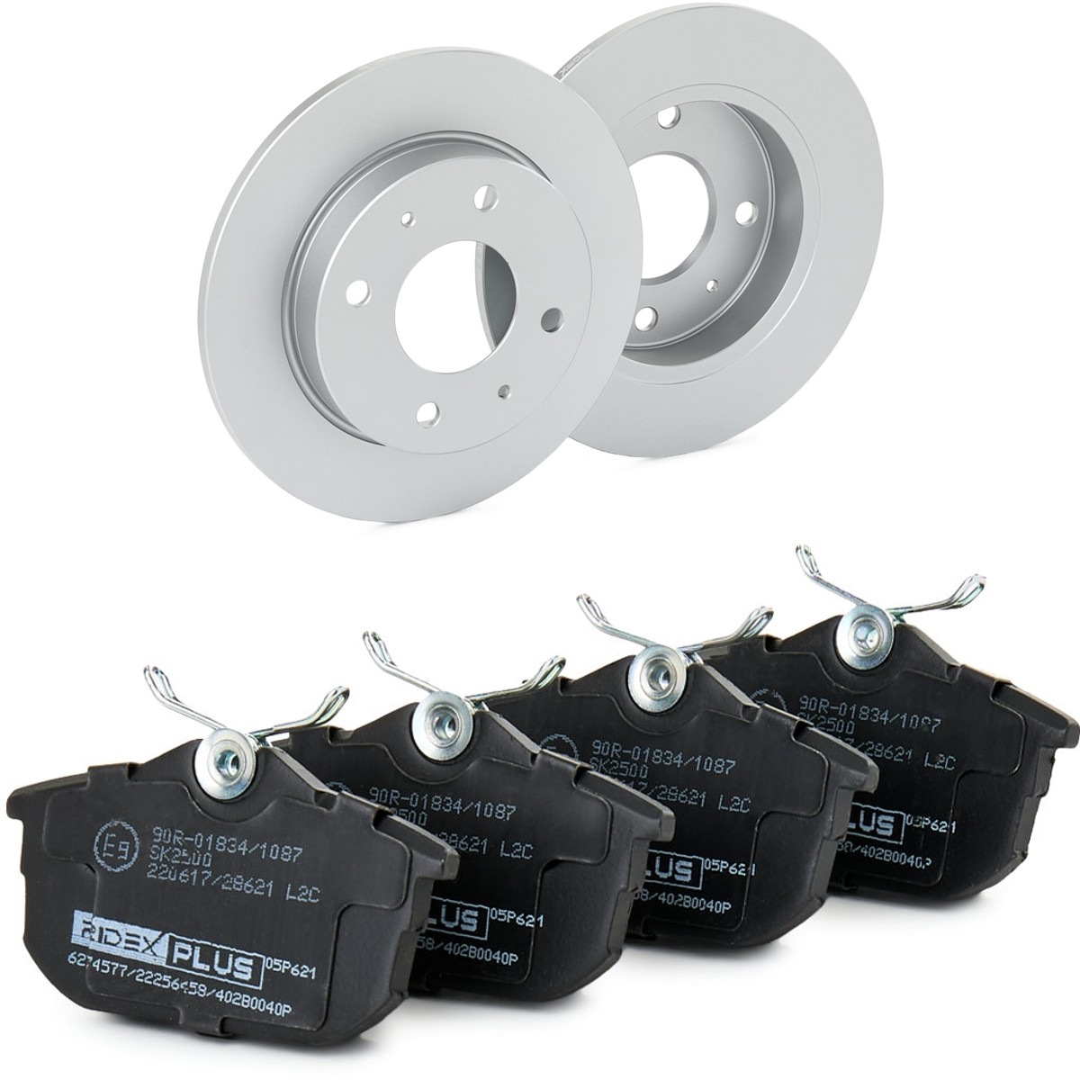 RIDEX PLUS Brake discs and pads set Article number: 3405B1296P cheaply