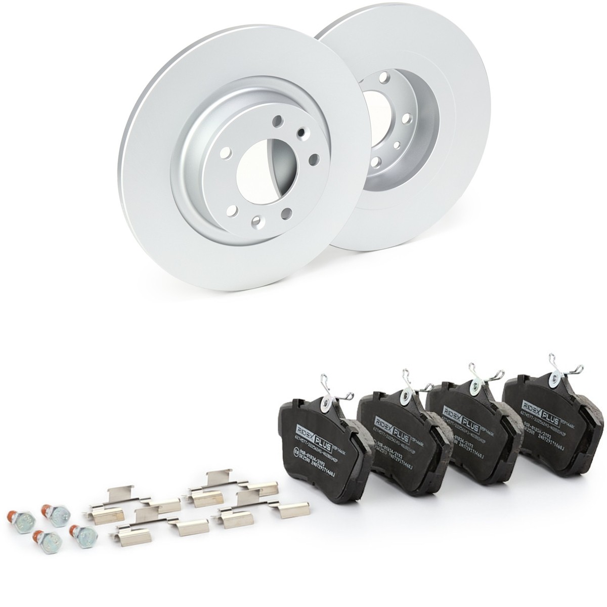 RIDEX PLUS Brake discs and pads set Article number: 3405B1186P cheaply