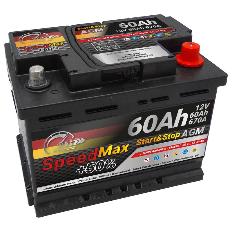 SPEED Starterbatteri Varenummer: SPEEL260AGMMAX billige