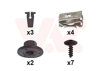 VAN WEZEL Mounting Kit, mud guard Article number: 5742796 cheaply