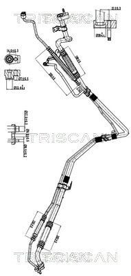 TRISCAN High- / Low Pressure Line, air conditioning Article number: 9010 16056 cheaply