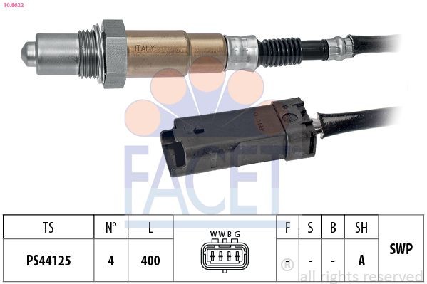 FACET Lambda sensor Article number: 10.8622 cheaply