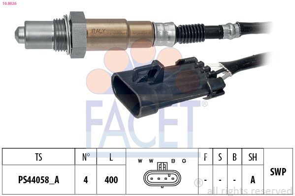 FACET Lambda sensor Article number: 10.8626 cheaply