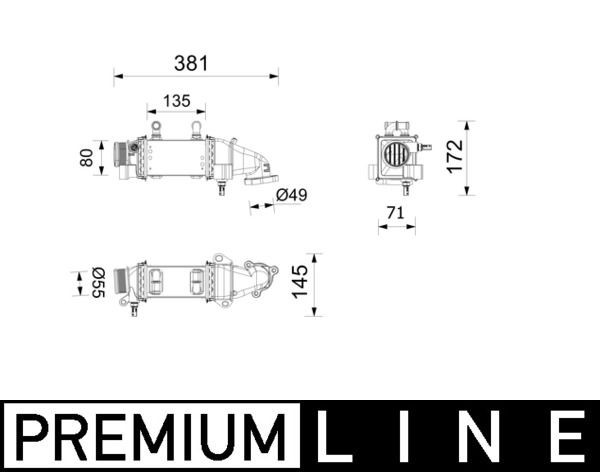 MAHLE ORIGINAL Intercooler Article number: CI 739 000P cheaply